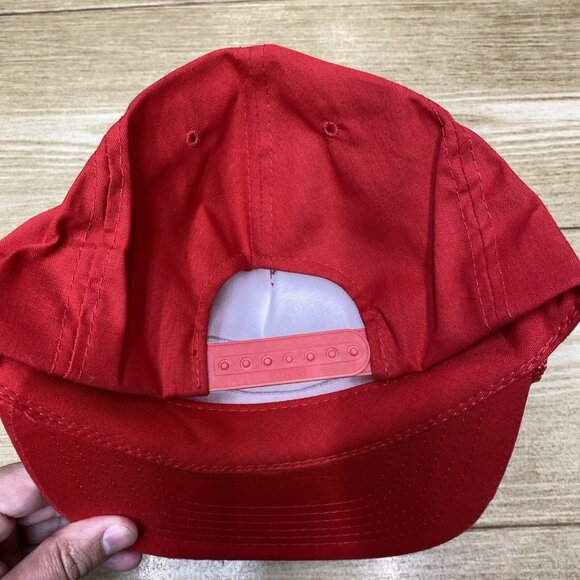Pierce Siddons Martin Men's Strapback Baseball Cap Adjustable Embroidered Red - Picture 14 of 14